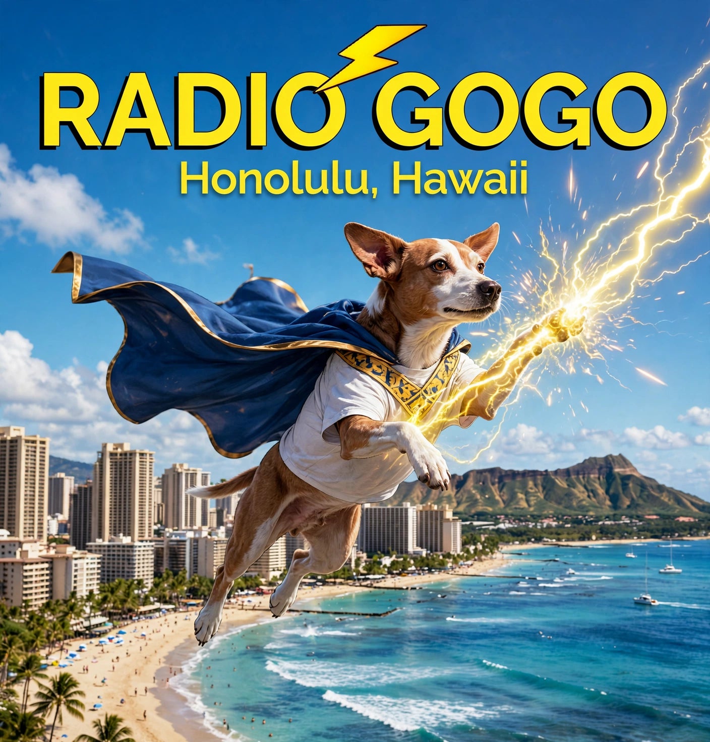 RADIO GOGO Hawaii Adventure Ceramic Latte Mug – 17oz